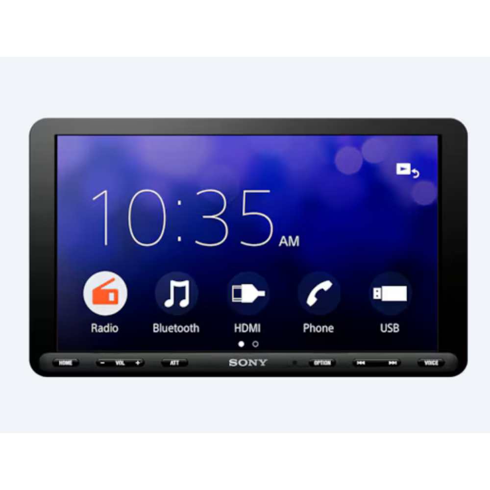 Sony Car Stereo XAV-AX8100 22.7 cm (8.95 inch) Large Screen Digital Media Receiver with HDMI, Bluetooth, Android Auto, Apple Car Play, WebLink™ Cast, PRE Out - 3 x 5V, Output Power - 55W x 4
