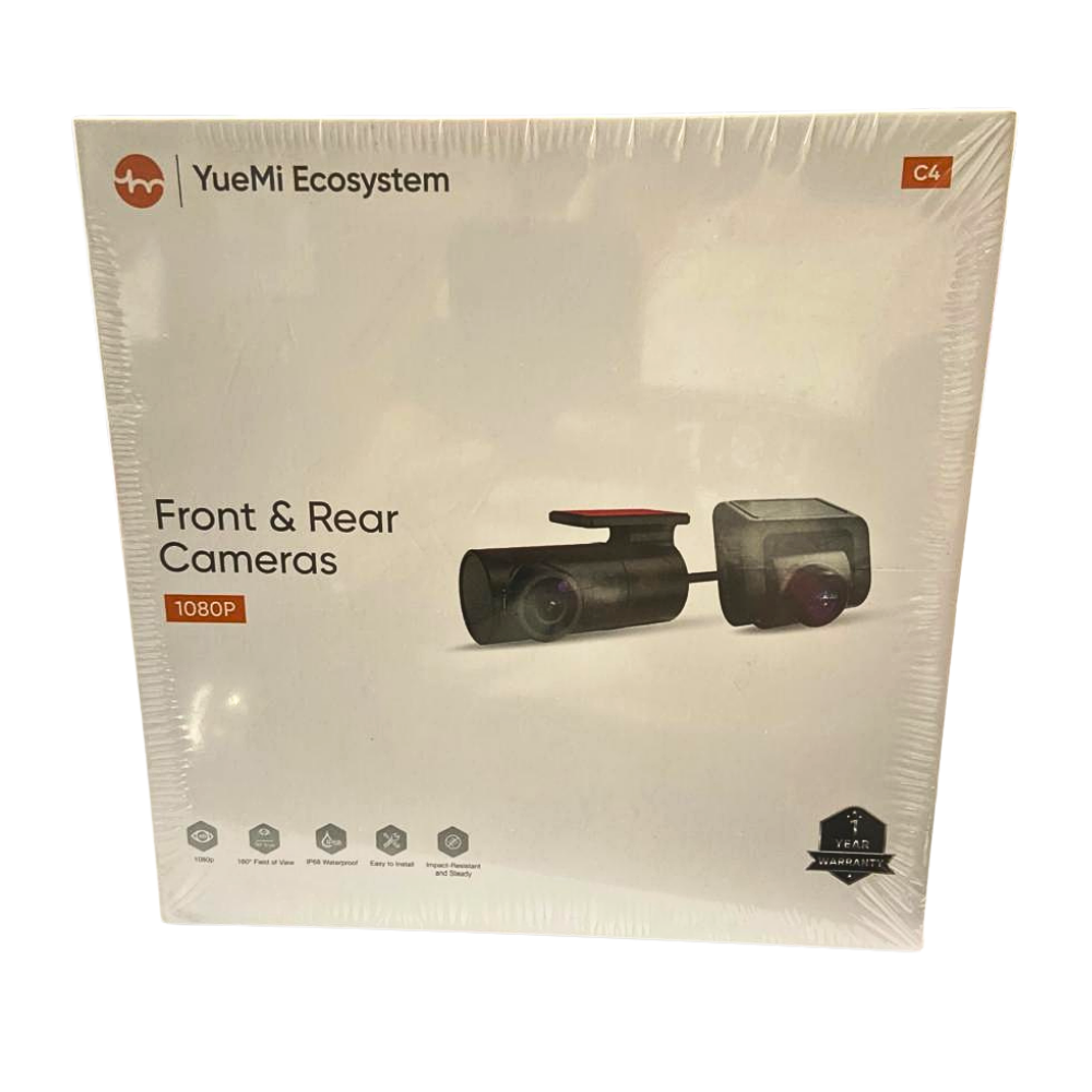 YueMi C4 Dash Cam 1080P – Dual-Channel Front & Rear AHD Camera System