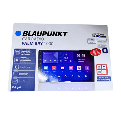 Blaupunkt Palm Bay 1000 Android Stereo (2GB RAM / 64GB Storage) with Free AHD Camera (New Model)