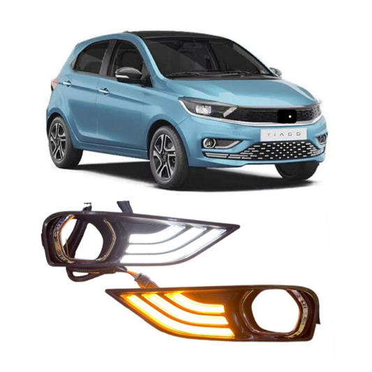 DRL for Tata Tiago (2020–2025) Matrix LED Indicator | Dual Function DRL + Turn Signal