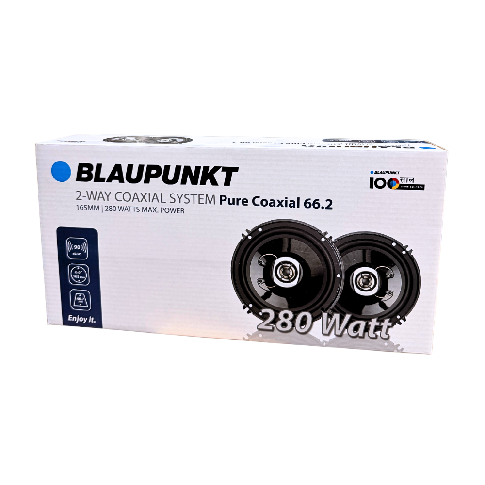 Blaupunkt Pure Coaxial 66.2 6.5" Coaxial Speakers | 40W RMS | 280W Peak Power | 2-Way Car Speaker System