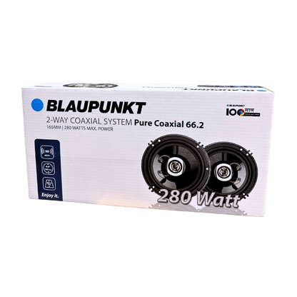 Blaupunkt Pure Coaxial 66.2 6.5" Coaxial Speakers | 40W RMS | 280W Peak Power | 2-Way Car Speaker System