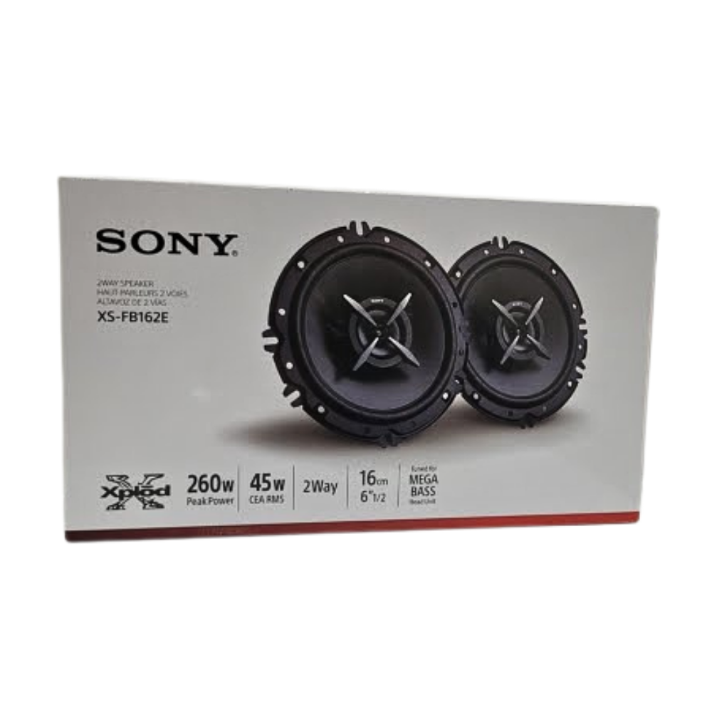 Sony Car Speaker XS-FB162E 16 cm (6.5 inch) 2-Way Coaxial Speakers (Black), Peak Power - 260W, RMS POWER - 45W, RATED POWER - 40W