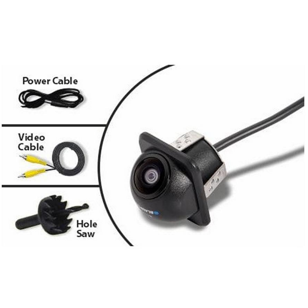 Blaupunkt BC DH 4.3 SD/AHD Universal OE Fitment Number Plate Camera | Dynamic Guidelines | Wide Angle | CMOS Sensor | Water Resistant