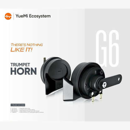 YueMi G6 Trumpet Horn – 12V | 118 dB Powerful Sound | E9 Certified