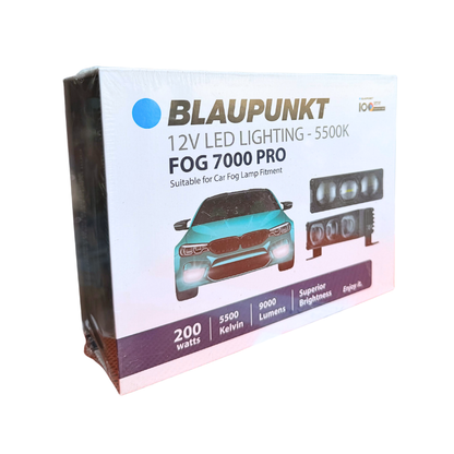Auxiliary Light Blaupunkt FOG 7000 PRO | 200W LED Projector Fog Lamps | 5500K Cool White