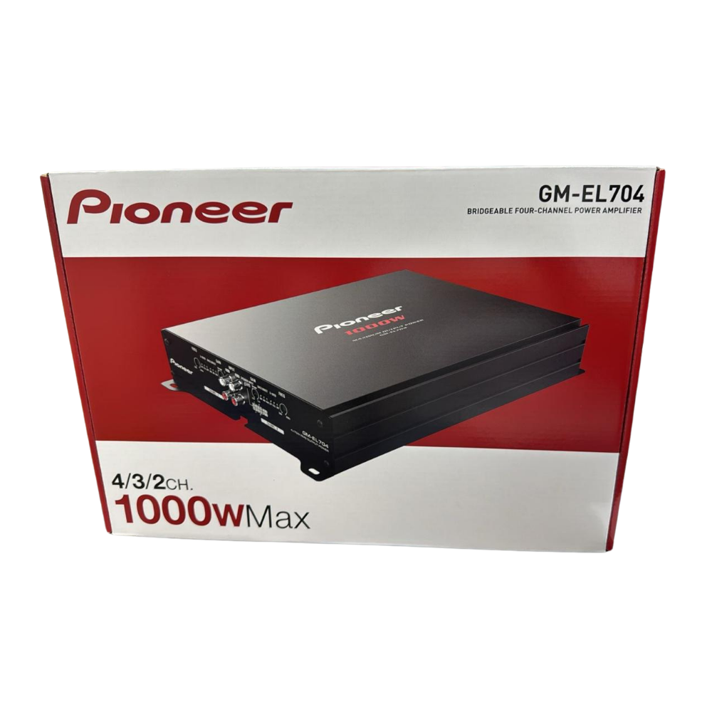 Pioneer GM-EL704 / XCNID 4-Channel Bridgeable Car Amplifier | High Performance Class AB Amplifier