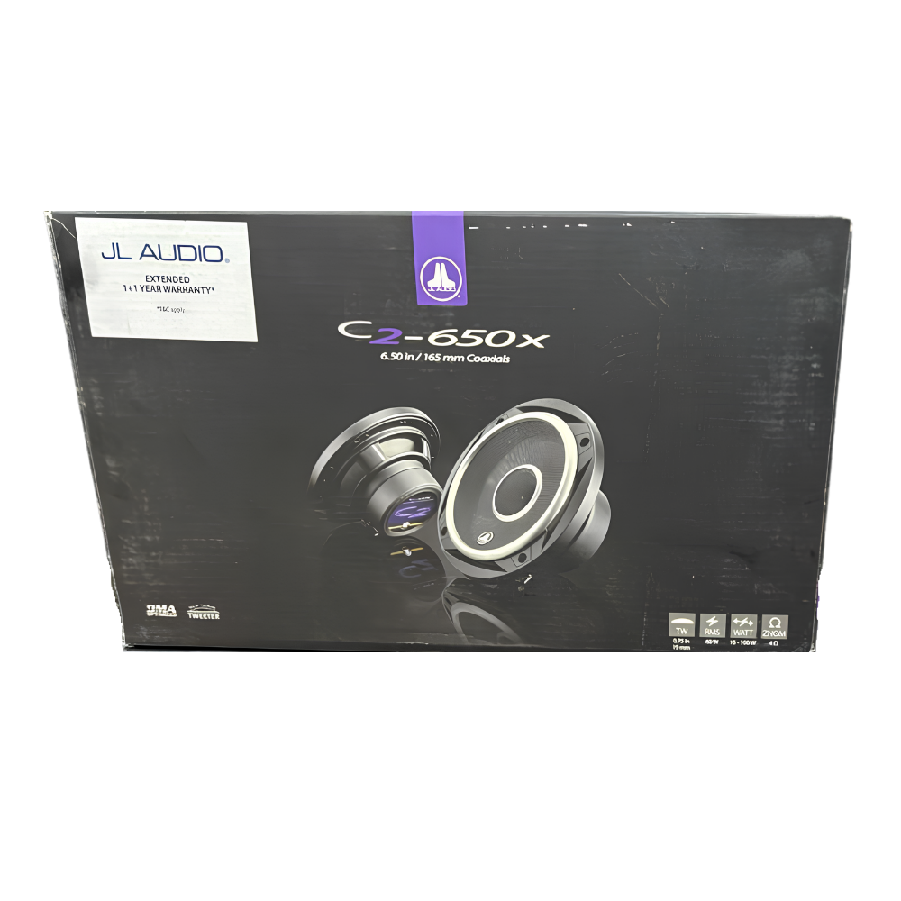 JL Audio C2-650X Evolution Series 6.5" 2-Way Coaxial Car Speakers | 225W Peak Power