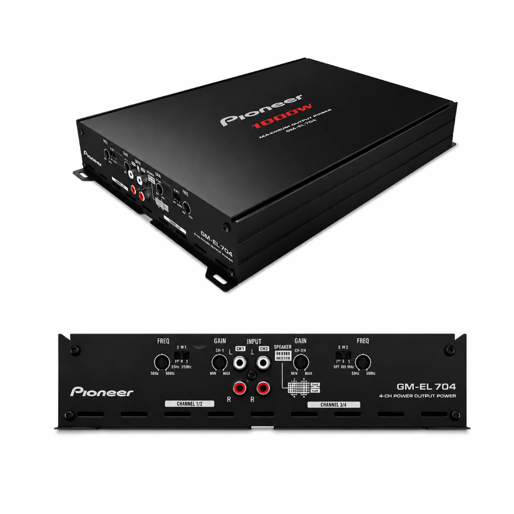 Pioneer GM-EL704 / XCNID 4-Channel Bridgeable Car Amplifier | High Performance Class AB Amplifier