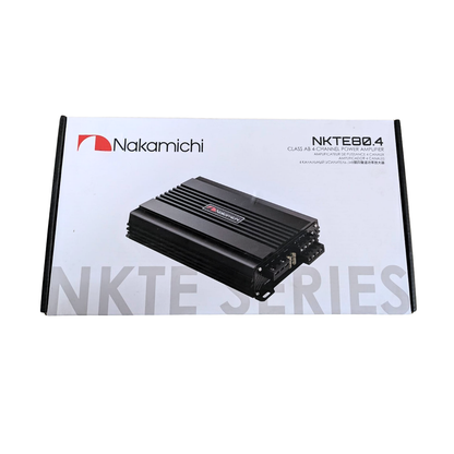Nakamichi NKTE80.4 4-Channel Class AB Amplifier | Compact & Durable Design