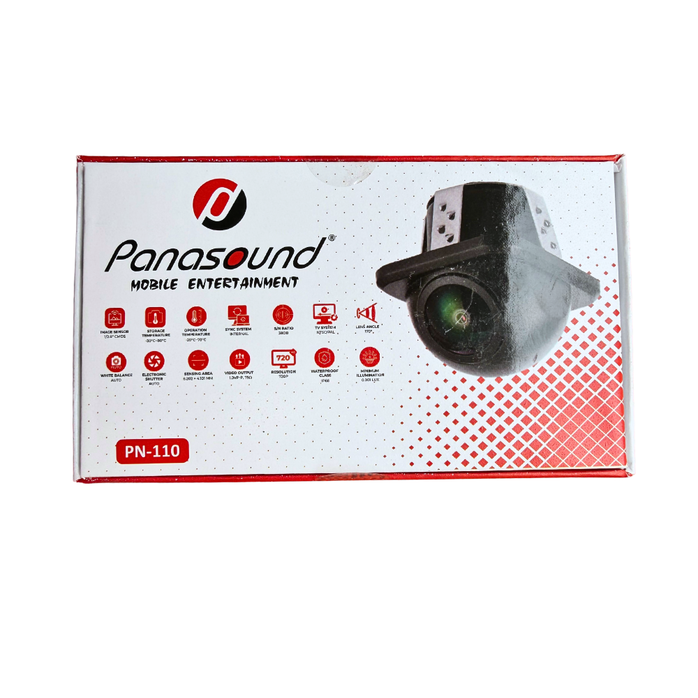 Panasound PN-110 Reverse Parking Camera | HD 720P | Waterproof | 170° Wide Angle