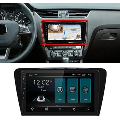 Android Frame for Skoda Octavia 2014 - 9-Inch Stereo Fitment | Premium ABS Plastic | Matte Finish