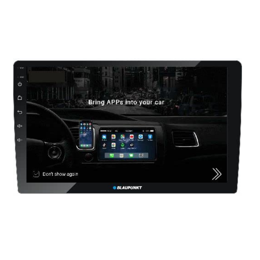 BLAUPUNKT Key Largo 980-10.1 inch + BC DH3.1,2GB RAM+32GB ROM, Android 10.0 OS, Navigation Ready,AHD Camera Support, Phonelink, Bluetooth, USB, AUX in