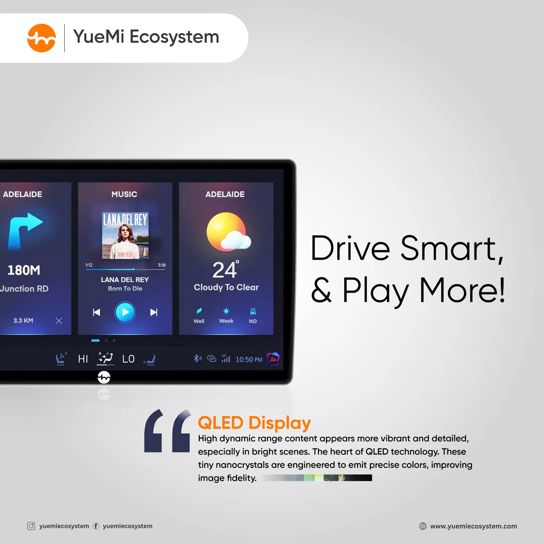 Yuemi E1 Multimedia 9" Android Player with 2GB+64GB | CarPlay & Android Auto