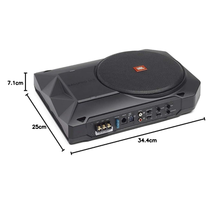 JBL BassPro SL2 Active Underseat Car Subwoofer with Built-in Amplifier | 8" Powered Subwoofer | 125W RMS