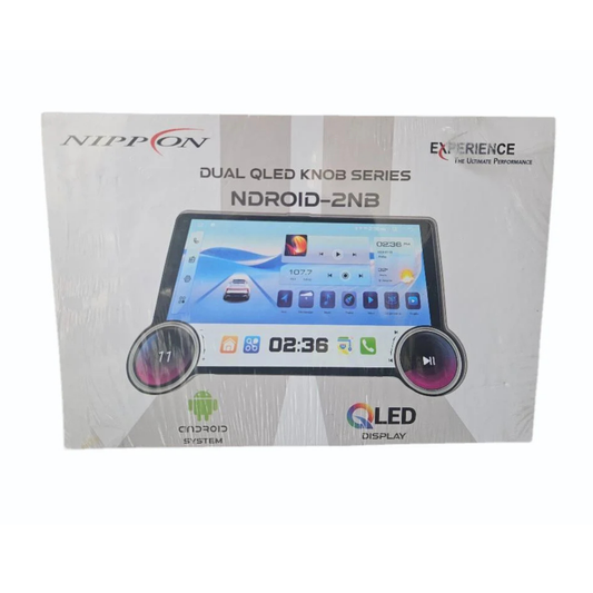 Nippon Dual QLED Knob NDROID-2NB – 10.1″ Android Car Stereo | Dual Knob Design | Wireless CarPlay & Android Auto