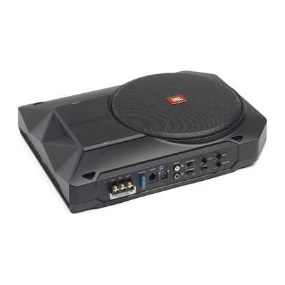 JBL BassPro SL2 Active Underseat Car Subwoofer with Built-in Amplifier | 8" Powered Subwoofer | 125W RMS