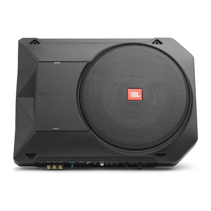 JBL BassPro SL2 Active Underseat Car Subwoofer with Built-in Amplifier | 8" Powered Subwoofer | 125W RMS