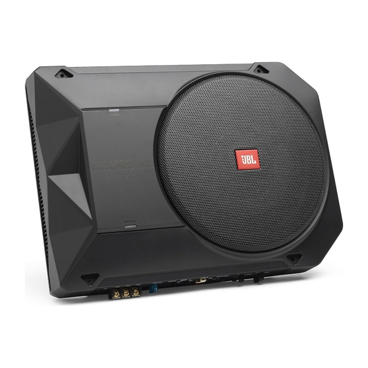 JBL BassPro SL2 Active Underseat Car Subwoofer with Built-in Amplifier | 8" Powered Subwoofer | 125W RMS