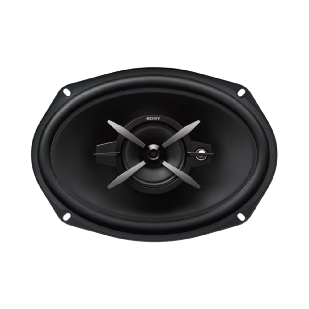 Sony Car Speaker XS-FB693E 16 cm x 24 cm (6 inch x 9 inch) 3-Way Coaxial Speakers (Black), Peak Power - 420W, RMS Power - 60W, Rated Power - 50W