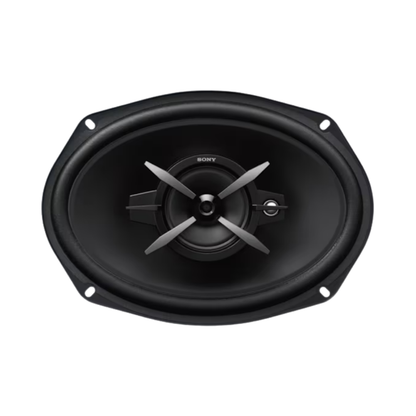 Sony Car Speaker XS-FB693E 16 cm x 24 cm (6 inch x 9 inch) 3-Way Coaxial Speakers (Black), Peak Power - 420W, RMS Power - 60W, Rated Power - 50W