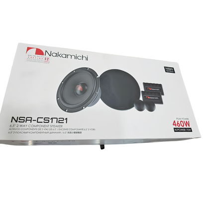 Nakamichi NSA-CS1721 6.5-Inch 2-Way Component Car Speakers | 70W RMS | 460W Peak