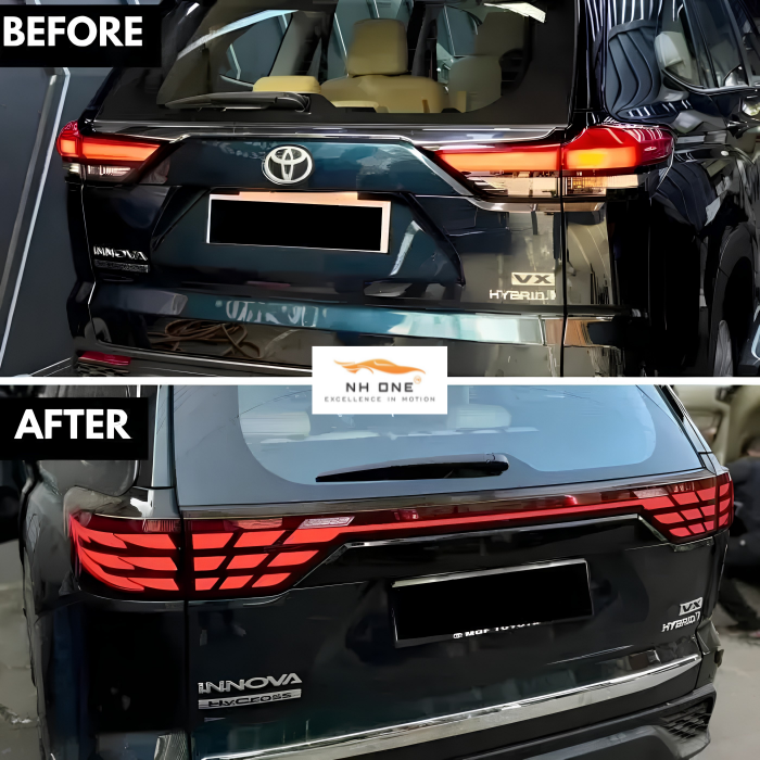 Toyota Innova Hycross Alphard Tail Lights | LED Connecting Tail Light | Plug & Play Replacement