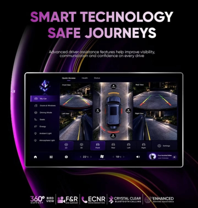 MOCO X100 13.3-Inch 2K OLED Android Multimedia Player | 4GB RAM + 64GB ROM | 4G | 5G Hotspot | 360° Support