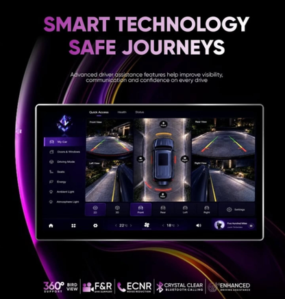 MOCO X100 13.3-Inch 2K OLED Android Multimedia Player | 4GB RAM + 64GB ROM | 4G | 5G Hotspot | 360° Support