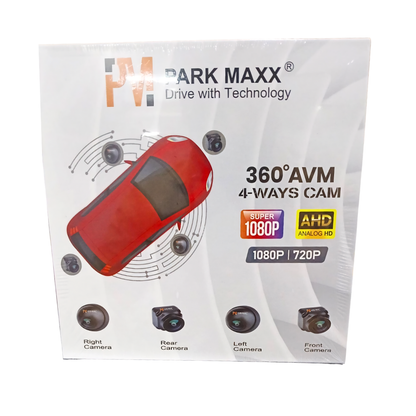 Park Maxx 360° AVM 4-Ways Car Camera System | Super 1080P AHD | Bird View