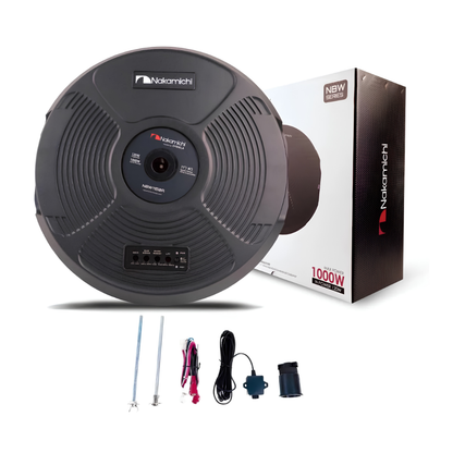 Nakamichi NBW1150A Spare Wheel Active Subwoofer with Built-in Amplifier | 11 Inch | 1000W Max Power