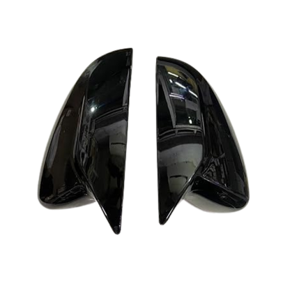 Batman Style Car Side Mirror Covers for Hyundai i20 Elite (2015–2019) | Glossy Black | Stylish Protection