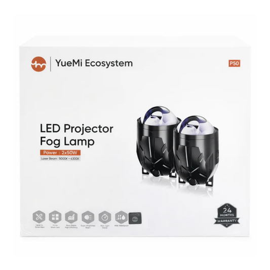 YueMi P50 3-LED Projector Fog Lamp for Cars | High-Brightness LED Lighting Upgrade