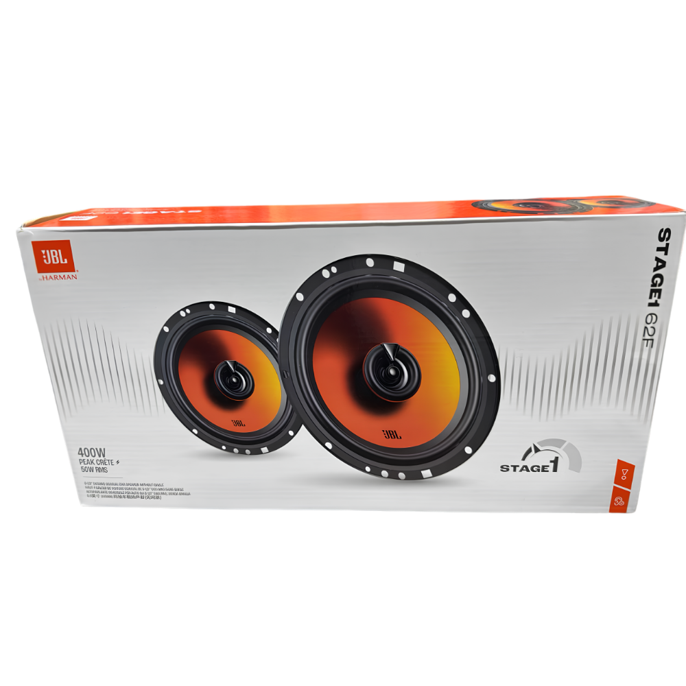 JBL Stage1 GEN2 62F 6.5-Inch Coaxial Car Speakers – 50W RMS, 400W Max (Pair)