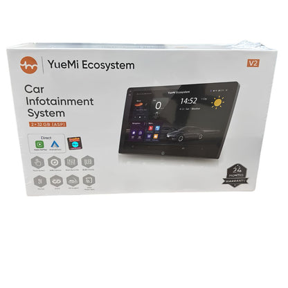 Yuemi V2 Android Car Stereo | 2GB RAM + 32GB Storage | 1.8GHz Quad-Core | DSP Audio | 4 × 45W Output | Bluetooth, Wi-Fi & GPS