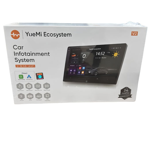 Yuemi V2 Android Car Stereo | 2GB RAM + 32GB Storage | 1.8GHz Quad-Core | DSP Audio | 4 × 45W Output | Bluetooth, Wi-Fi & GPS