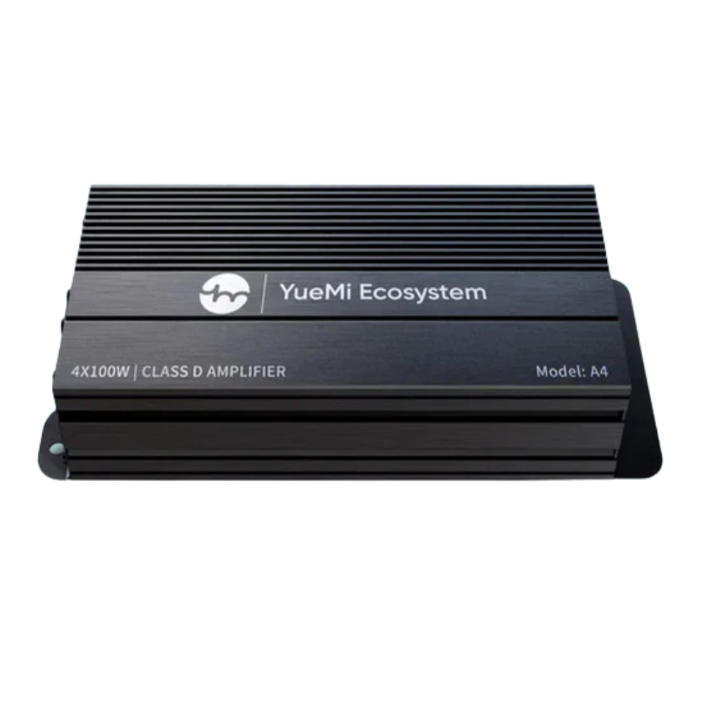 Yuemi A4 4-Channel Class D Car Amplifier 4x100W for Premium Audio Power and Performance.