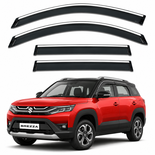 Galio Chrome Line Door Visor for Maruti Brezza 2022 to 2026
