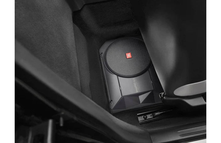 JBL BassPro SL2 Active Underseat Car Subwoofer with Built-in Amplifier | 8" Powered Subwoofer | 125W RMS