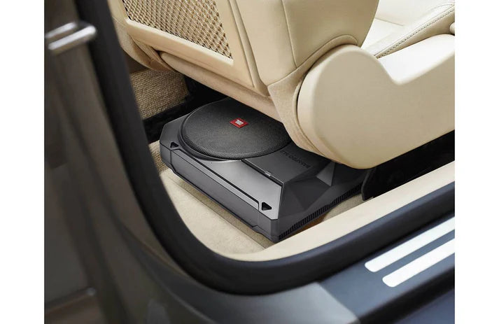 JBL BassPro SL2 Active Underseat Car Subwoofer with Built-in Amplifier | 8" Powered Subwoofer | 125W RMS
