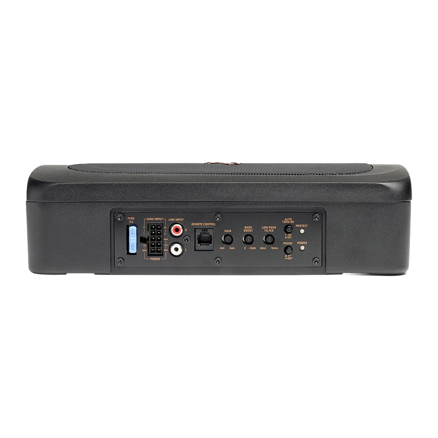 Infinity BassLink Mini Underseat Active Subwoofer | 200W Max Power | Compact Powered Bass System