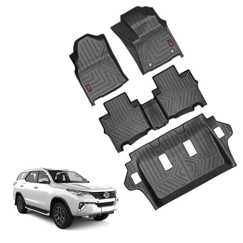 GFX Car Floor Mats for Toyota Fortuner (2016 Onwards)