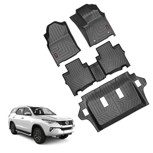 GFX Car Floor Mats for Toyota Fortuner (2016 Onwards)