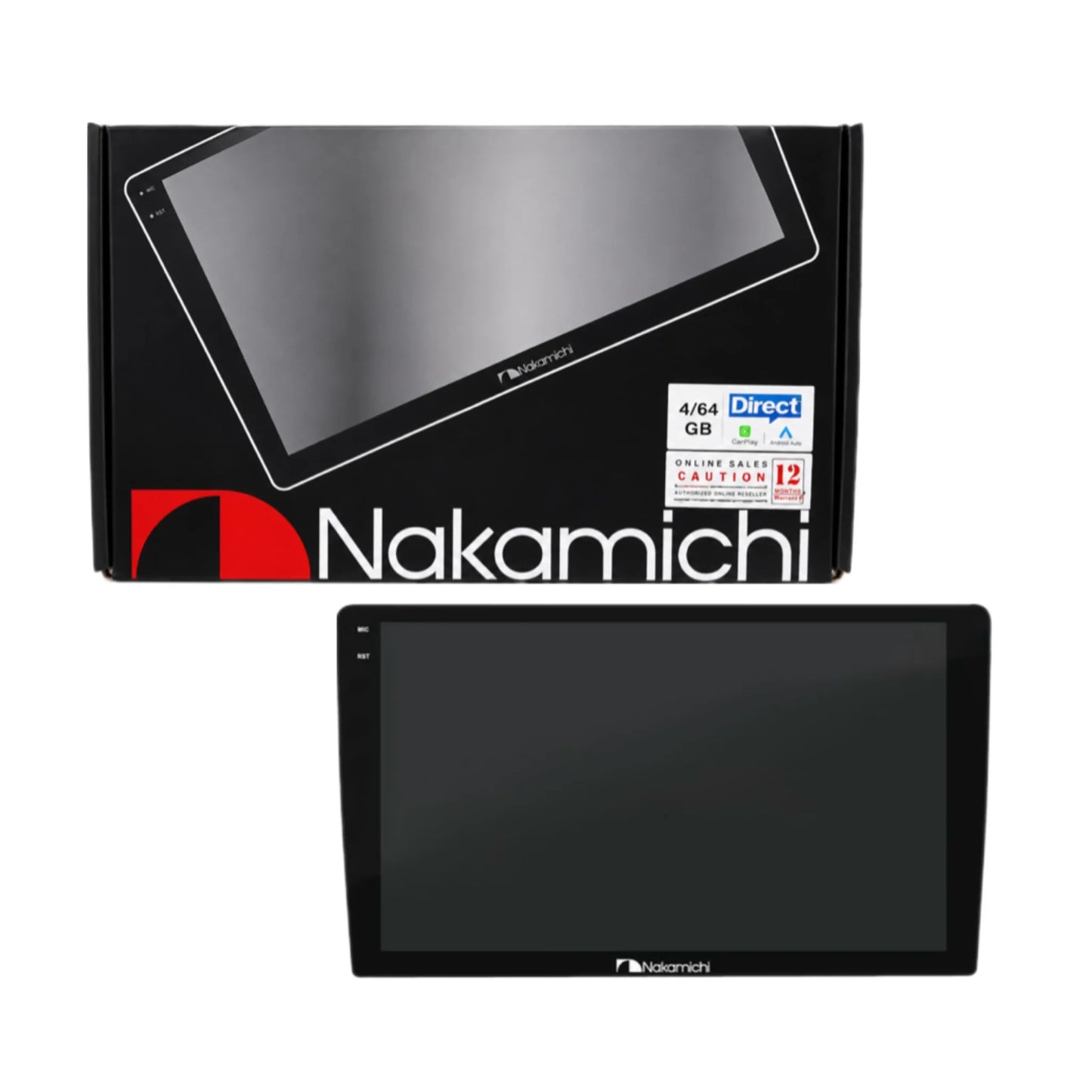Nakamichi NAM5360 Pro Android Car Stereo | 9-Inch IPS Display | 4GB RAM + 64GB ROM | Wireless Apple CarPlay & Android Auto