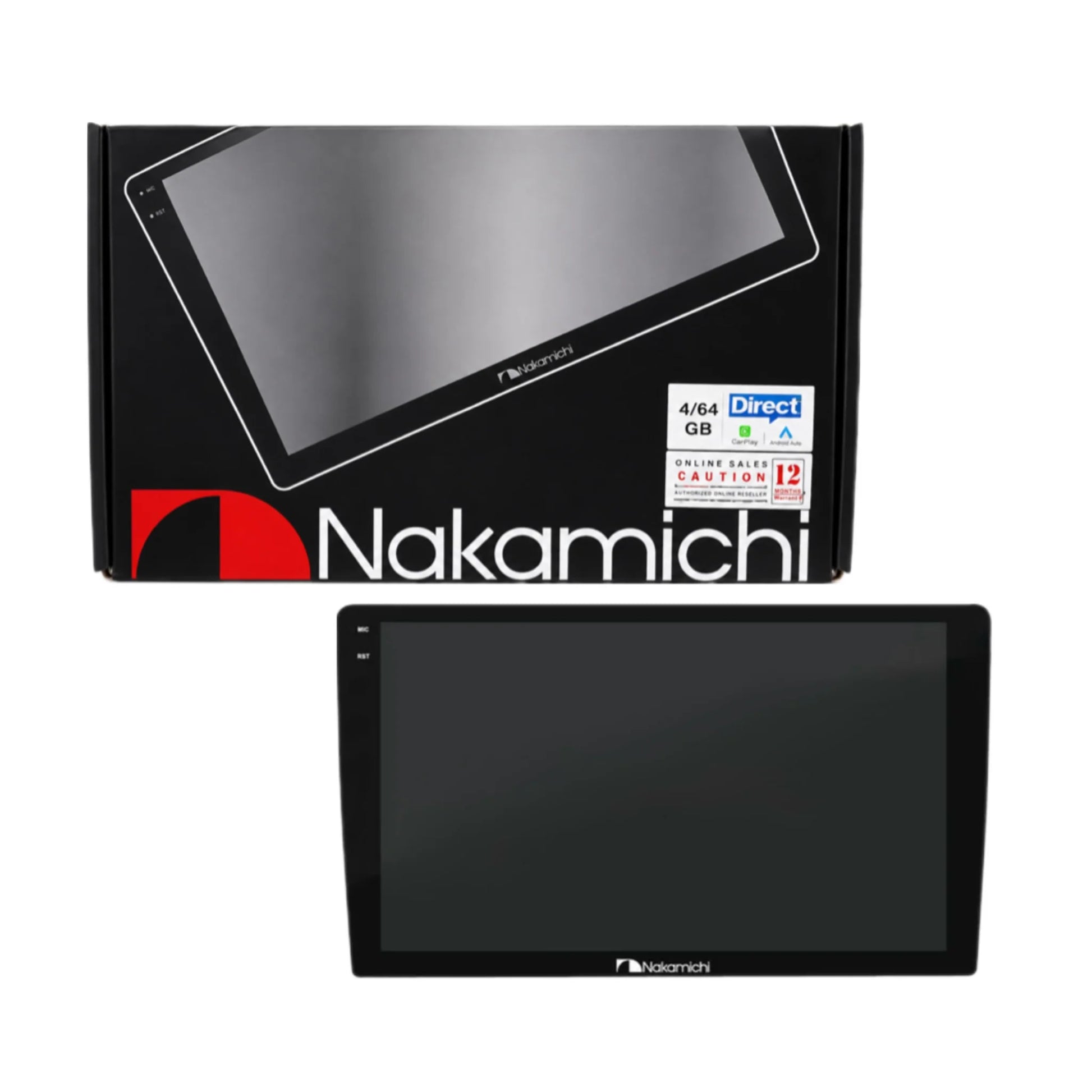 Nakamichi NAM5360 Pro Android Car Stereo | 9-Inch IPS Display | 4GB RAM + 64GB ROM | Wireless Apple CarPlay & Android Auto