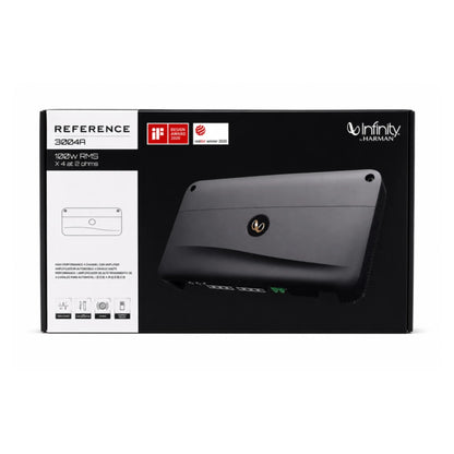 Infinity Reference 3004A 4-Channel Car Amplifier | 400W RMS | 2 Ohm Stable