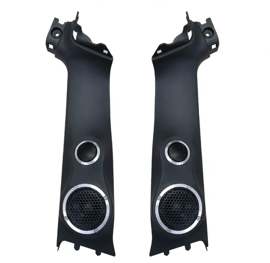 pillar pod and tweeter set black for Mahindra Thar 2020 onwards OEM style fit delivering powerful clear sound and enhanced car audio performance in cabin