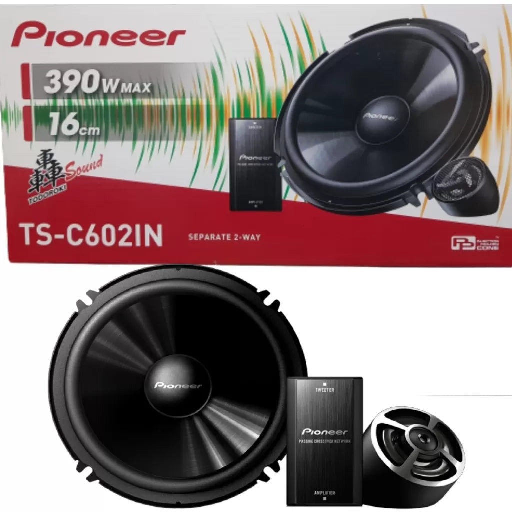 Pioneer TS-C602IN 6.5″ Component Speakers (390W Max) with Crossover