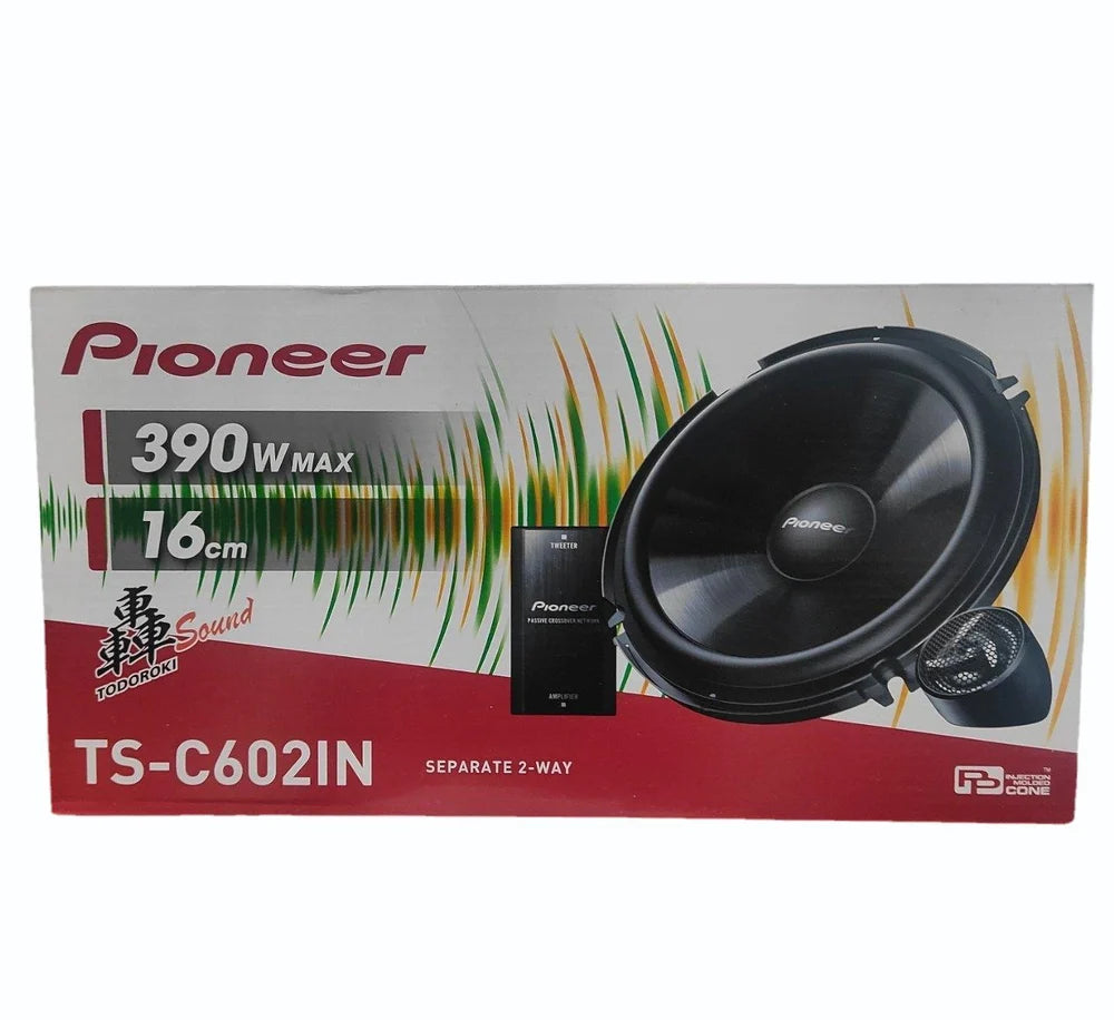 Pioneer TS-C602IN 6.5″ Component Speakers (390W Max) with Crossover
