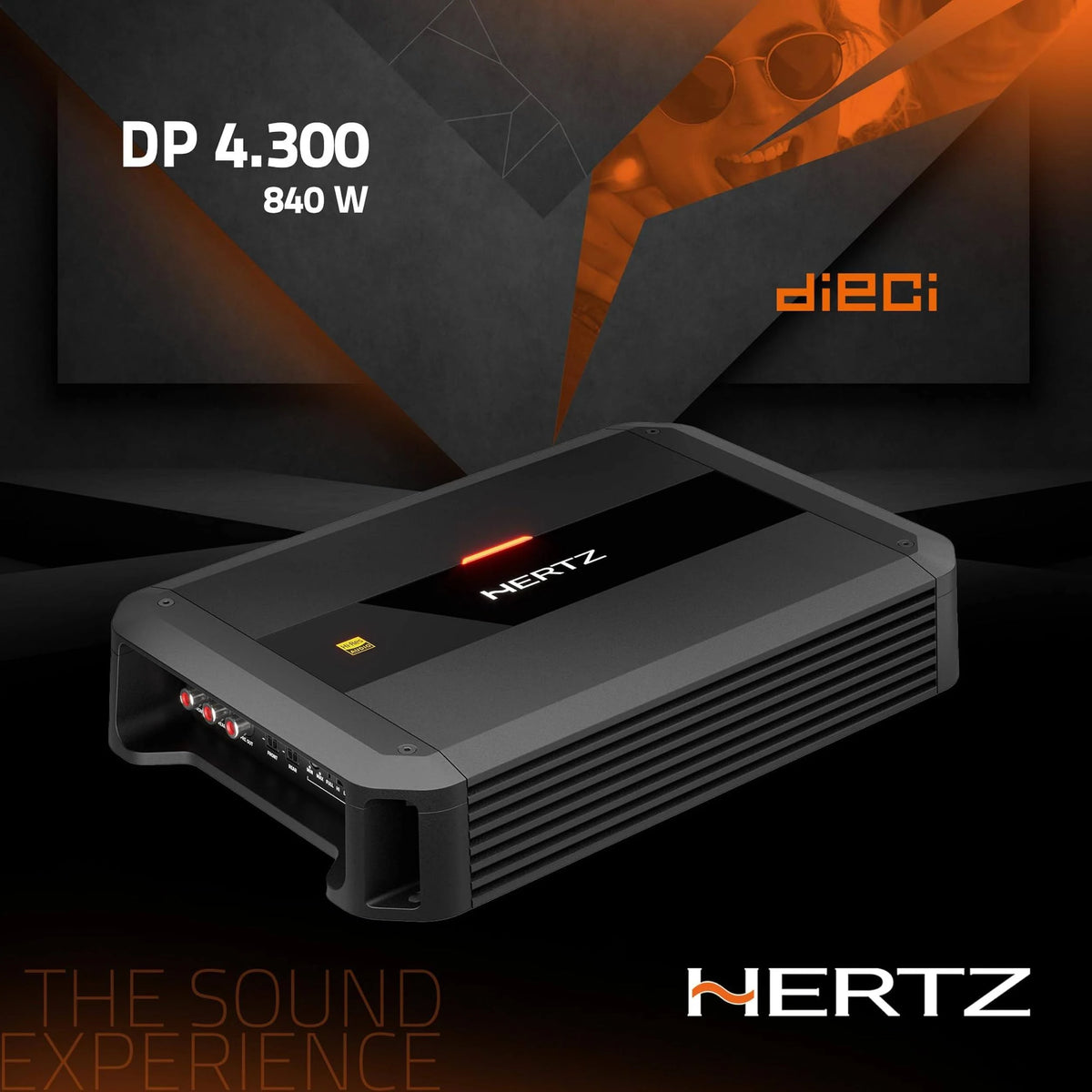 Hertz Dieci Series DP 4.300 4-Channel Class-AB Car Amplifier